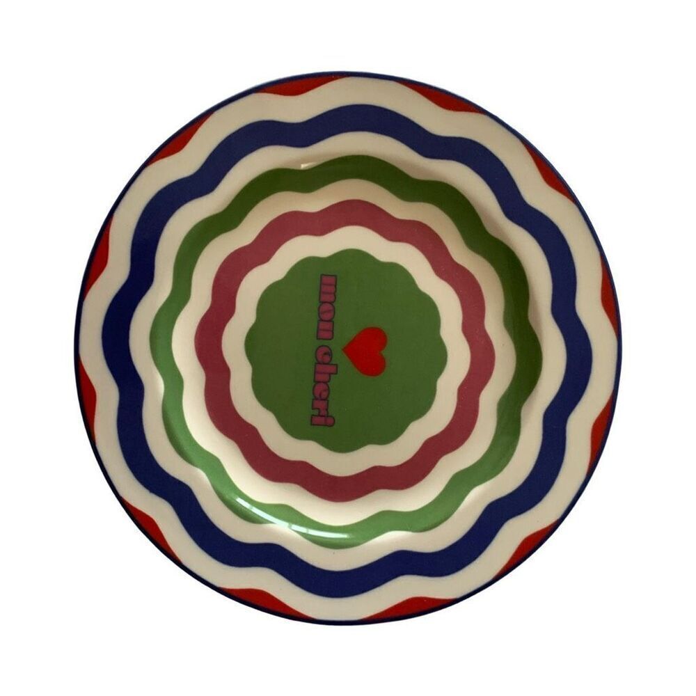 Maeve by Anthro Hand-painted Multicolor Dessert Plates - Set of 4